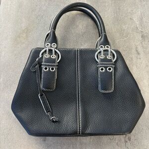 black buckle bag